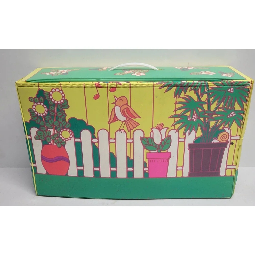 Vintage 1977 Mattel Baby Tender Love Nursery Vinyl Dollhouse Carrying Case Trunk